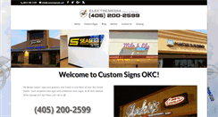 Desktop Screenshot of customsignsokc.com