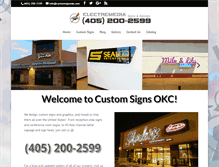 Tablet Screenshot of customsignsokc.com